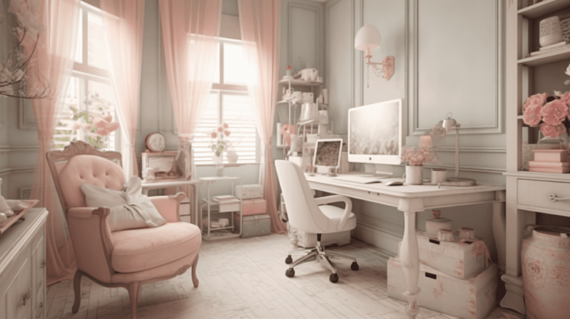 Desain Interior Kantor Shabby Chic