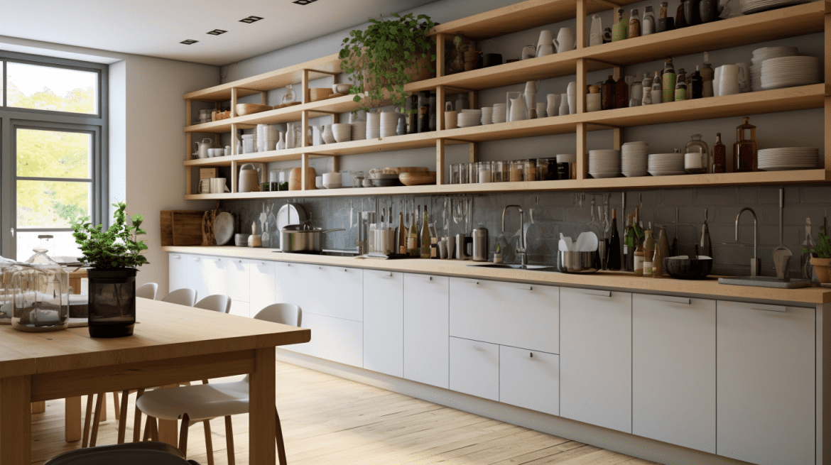 Kitchen Design with Open Shelves