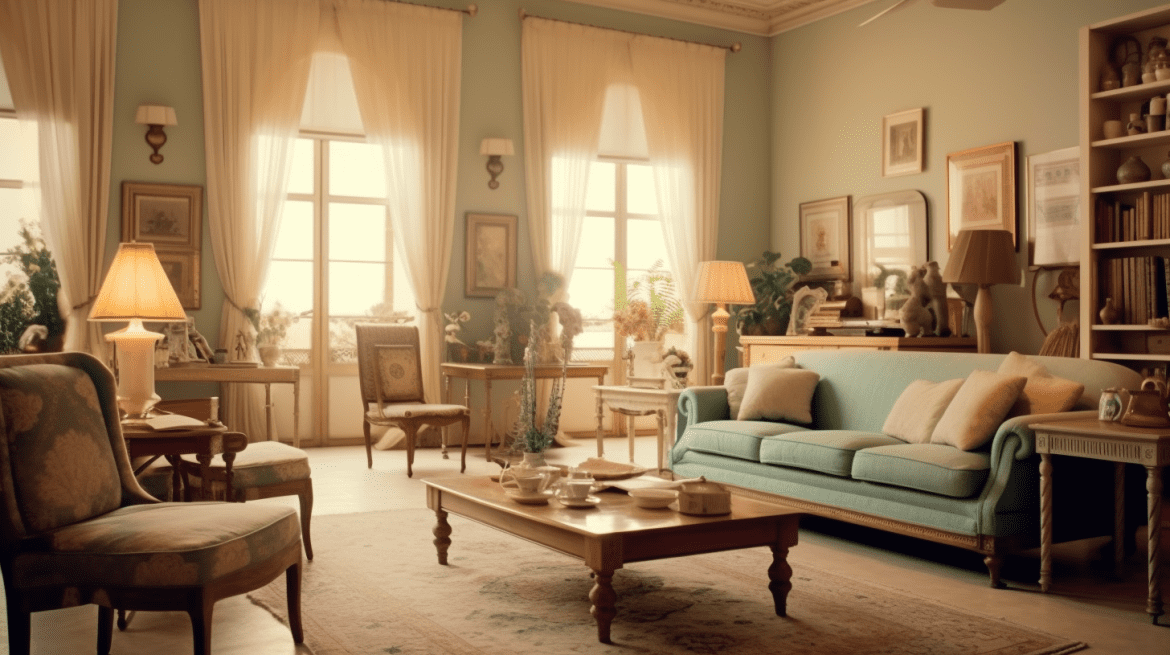Living Room with Vintage Touch