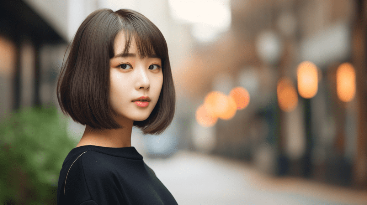 Korean hairstyles for women Short Bob Model