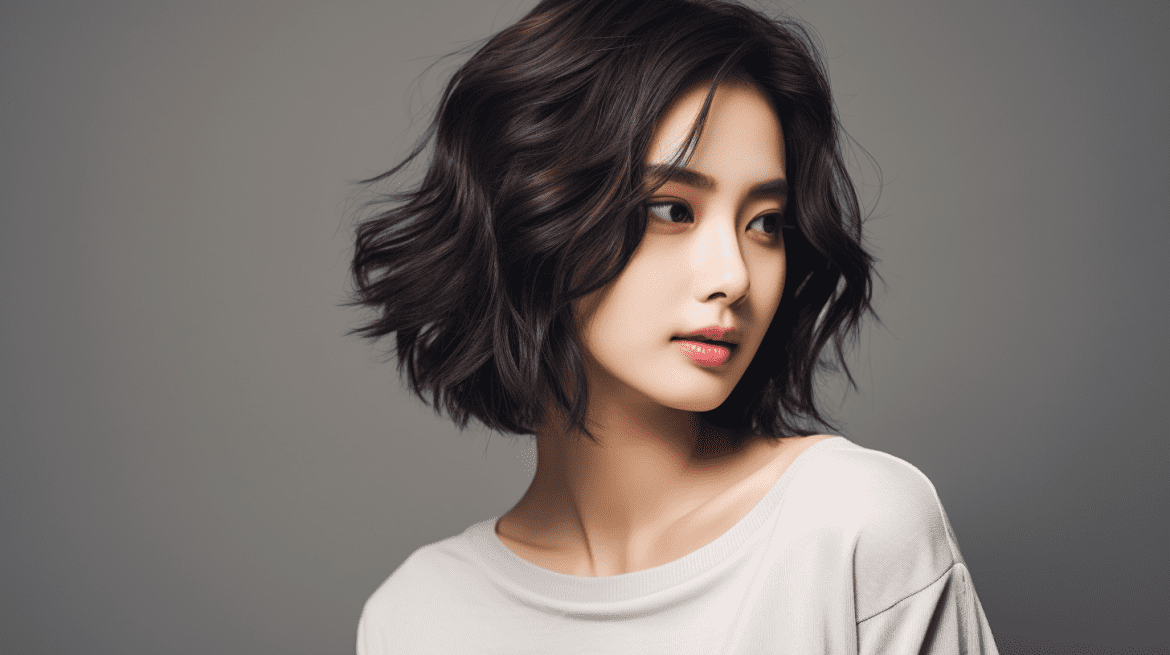 Wavy Short Hair ala wanita Korea