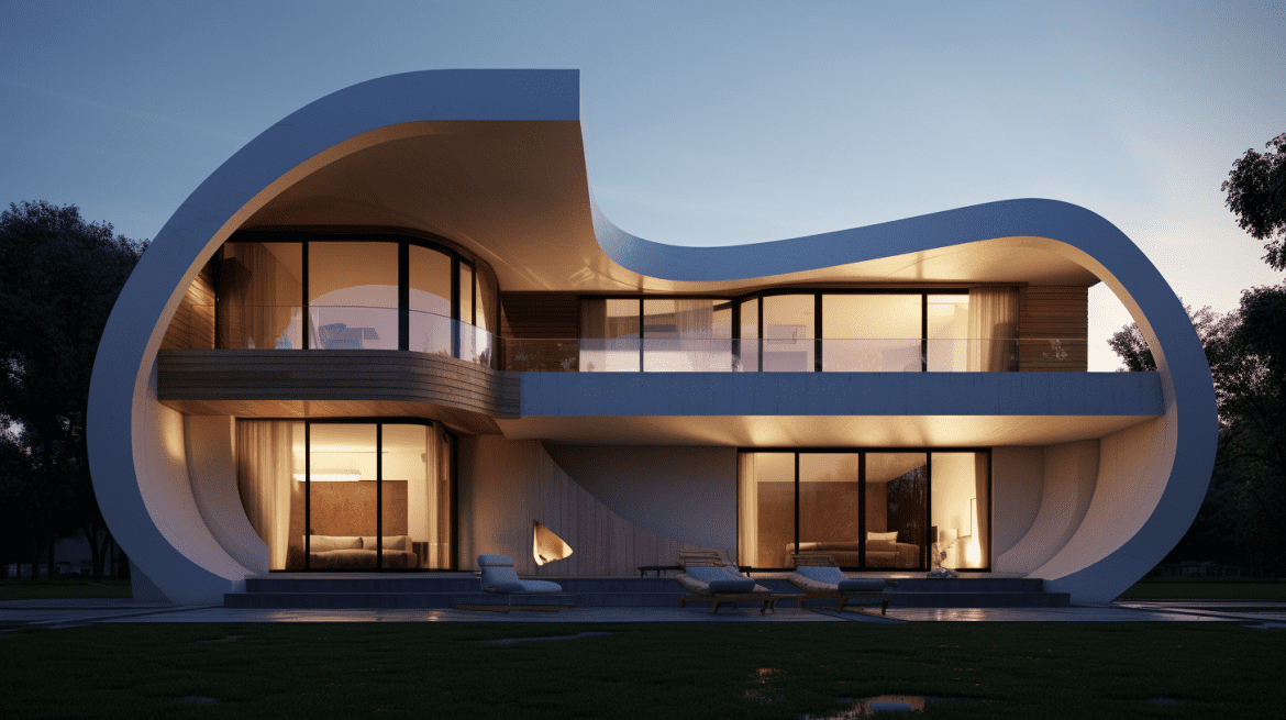 Desain rumah minimalis dengan detail arsitektur unik