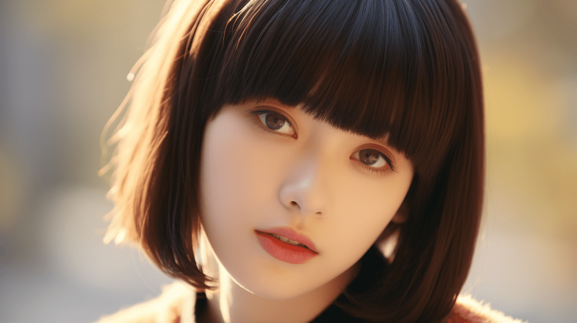 Fringe Bob ala wanita Korea