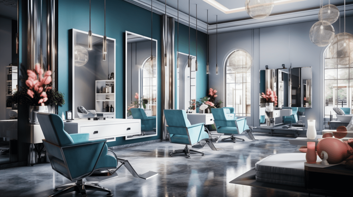 Desain Interior ruko 2 lantai Modern untuk Salon Kecantikan
