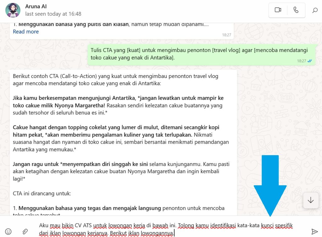 cara mengidentifikasi kata kunci cv ats - langkah 1