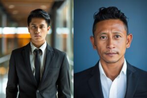 ilustrasi perbedaan foto CV dan pasfoto