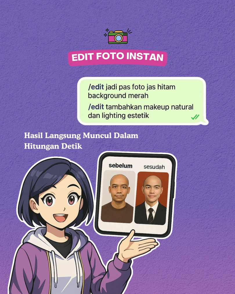 Fitur edit foto online instan Aruna AI