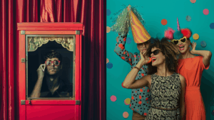 Ilustrasi perbedaan photobooth dengan photobox