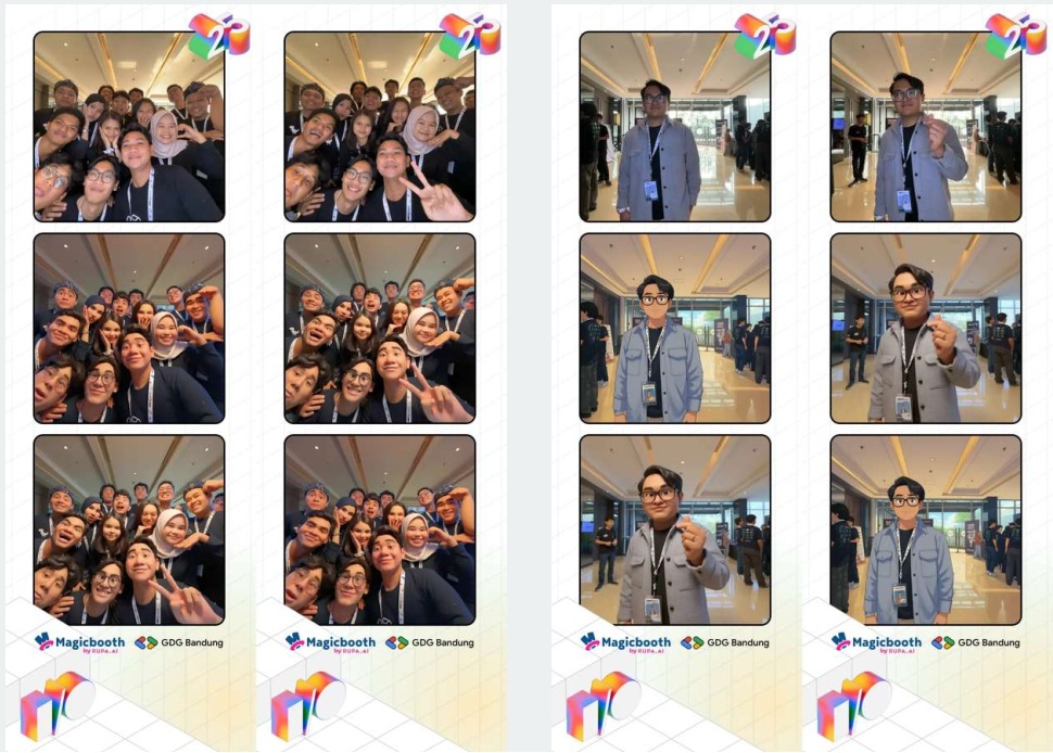 Contoh hasil foto cetak Magicbooth - photobooth AI